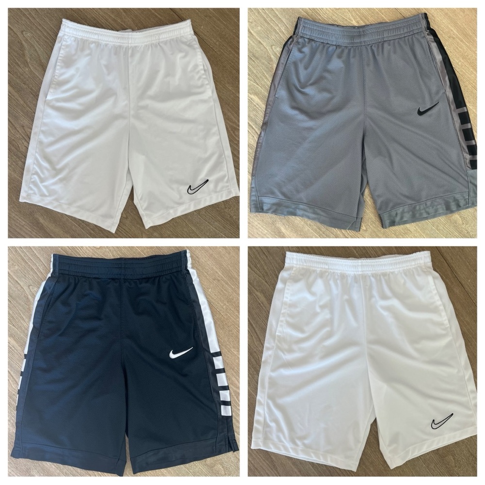 Lot Of 4 Pairs Of Boys Nike Athletic Dri-Fit Shorts Youth Size XL